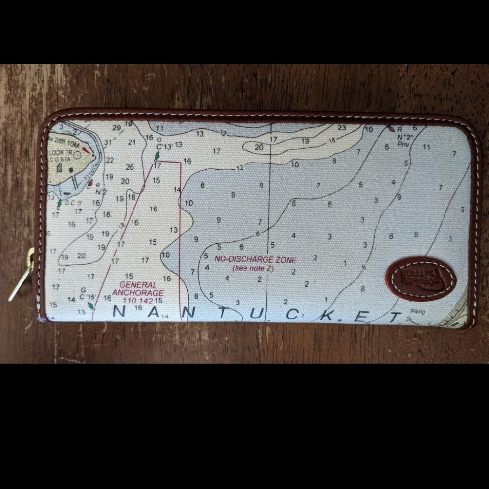 COPY - Nantucket Harbor Nautical Chart Wallet